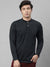 NXT P.Q Long Sleeve Henley Shirt For Men-Dark Navy-SP3376