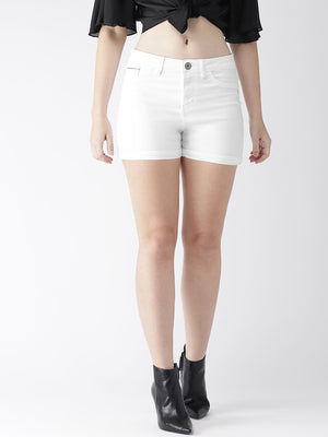 Old Navy Denim Short For Ladies-White-SP2428