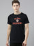 47 Crew Neck Half Sleeve Tee Shirt For Men-Black with Print-BE1112