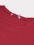 47 Raw Crew Neck Half Sleeve Tee Shirt For Men-Dark Red-BE1073