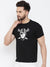 47 Single Jersey Crew Neck Tee Shirt For Men-Black with Print-BE1006/BR13246