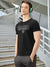 47 Single Jersey Crew Neck Tee Shirt For Men-Black with Print-BE1007/BR13247