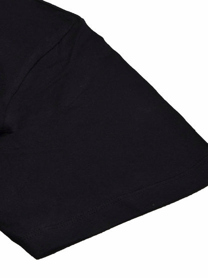 47 Single Jersey Crew Neck Tee Shirt For Men-Black with Print-BE1009/BR13249