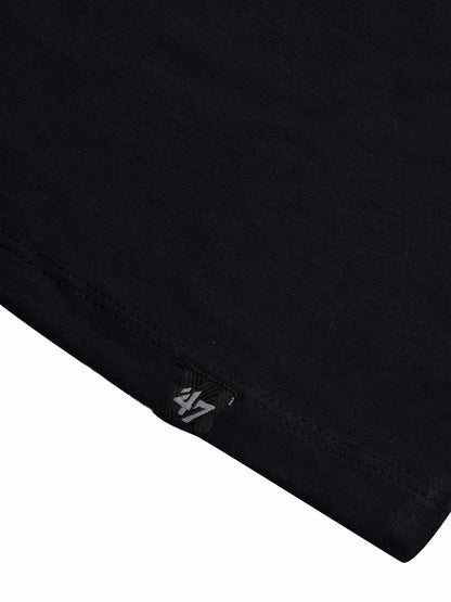 47 Single Jersey Crew Neck Tee Shirt For Men-Black with Print-BE1009/BR13249