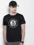 47 Single Jersey Crew Neck Tee Shirt For Men-Black with Print-BE906/BR13168