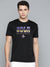 47 Single Jersey Crew Neck Tee Shirt For Men-Black with Print-BE913/BR13174