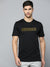 47 Single Jersey Crew Neck Tee Shirt For Men-Black with Print-BE915/BR13176