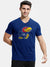 47 Single Jersey Crew Neck Tee Shirt For Men-Dark Blue with Print-BE1138