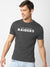 47 Single Jersey Crew Neck Tee Shirt For Men-Dark Grey with Print-BE1000