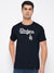 47 Single Jersey Crew Neck Tee Shirt For Men-Dark Navy with Print-BE1012