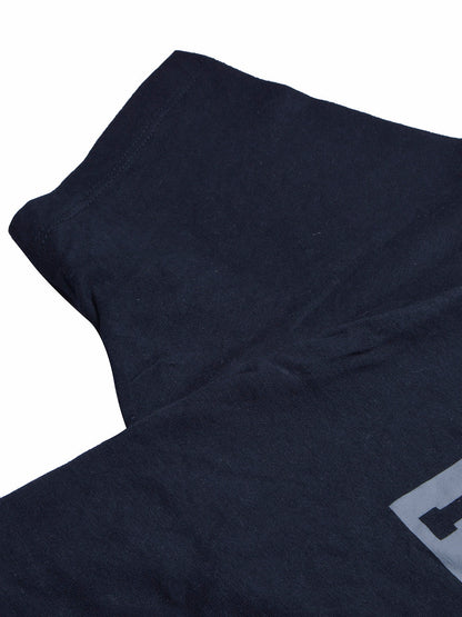 47 Single Jersey Crew Neck Tee Shirt For Men-Dark Navy with Print-BE1013/BR13251
