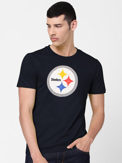 47 Single Jersey Crew Neck Tee Shirt For Men-Dark Navy with Print-BE1018/BR13255