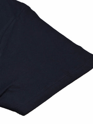 47 Single Jersey Crew Neck Tee Shirt For Men-Dark Navy with Print-BE1027