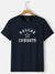 47 Single Jersey Crew Neck Tee Shirt For Men-Dark Navy with Print-BE3206