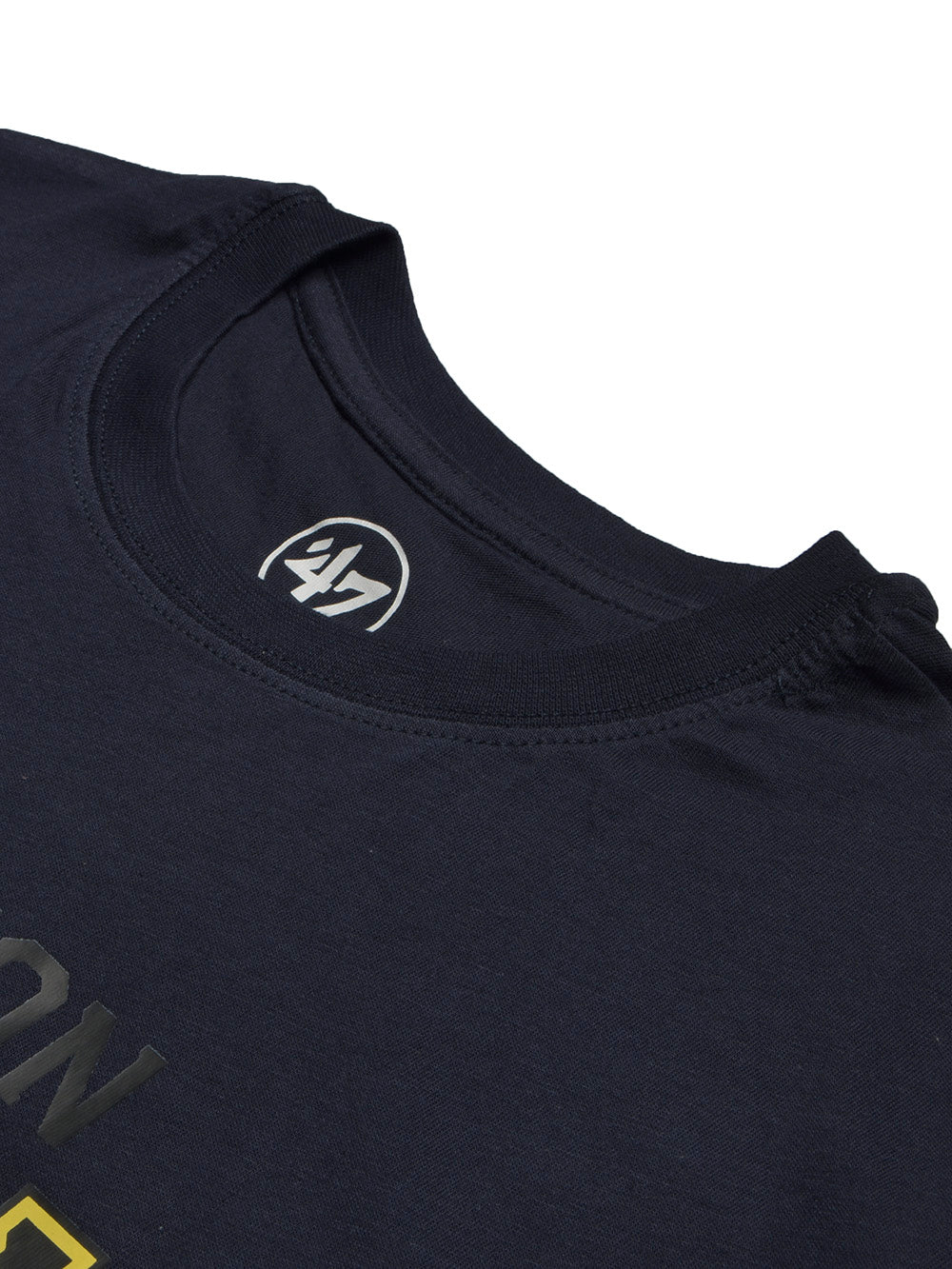 47 Single Jersey Crew Neck Tee Shirt For Men-Navy with Print-BE914/BR13175