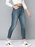 Papaya Slim Fit Non Stretch Denim For Ladies-Blue Faded-SP2574