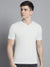 M-17 Single Jersey V Neck Tee Shirt For Men-White-SP1937