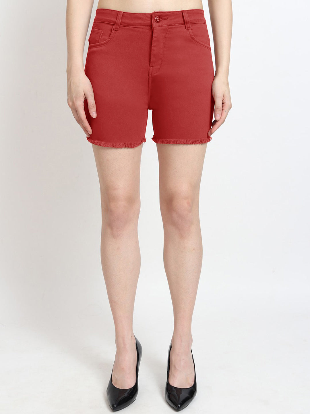 GAP Denim Short For Ladies-Red-SP2432 – Brandsego - Main Image