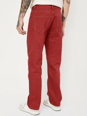 Old Navy Regular Non-Stretch Denim For Men-Red-SP2473