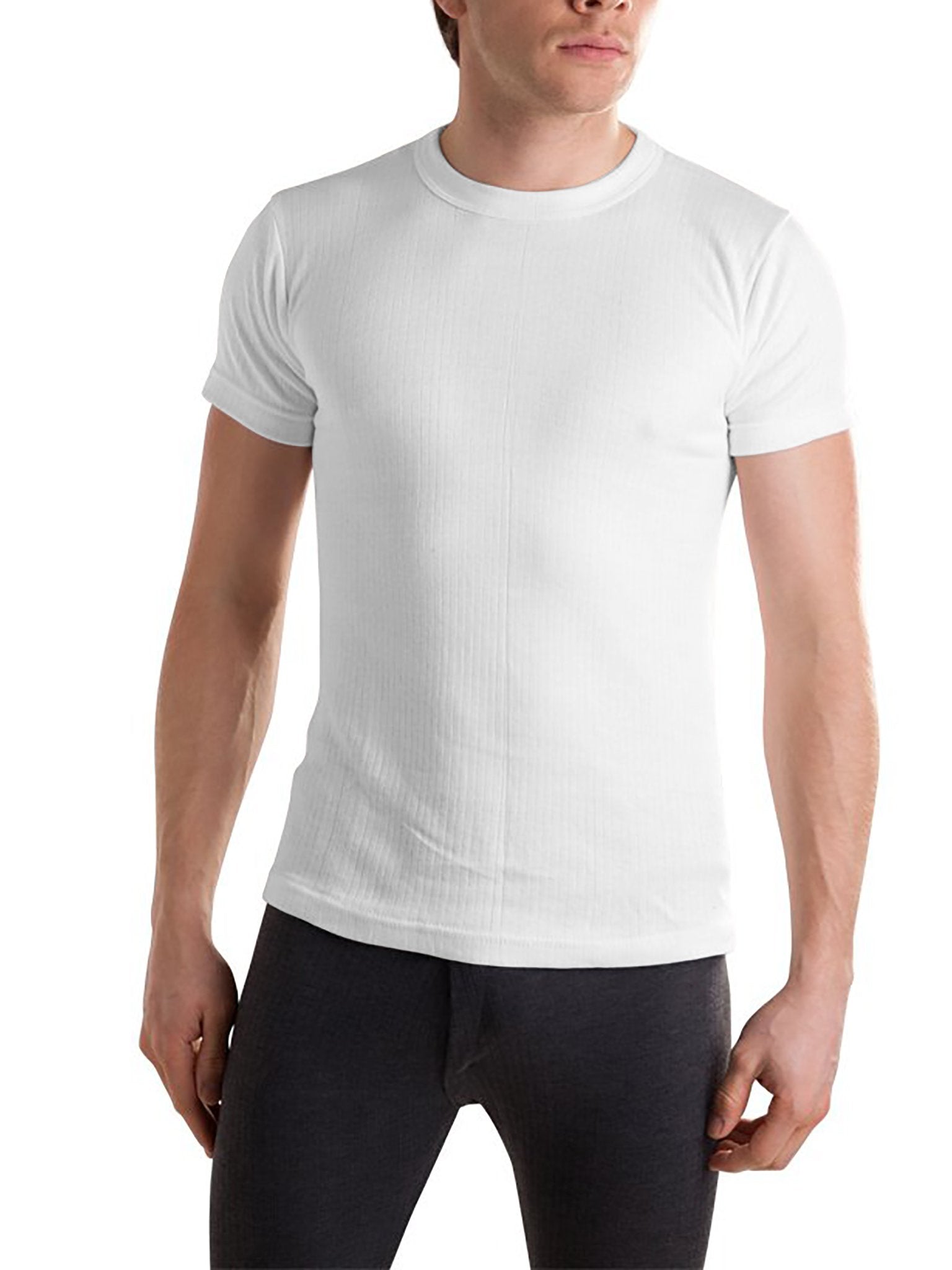 Next Thermal Under Jacket Half Sleeve Shirt For Men-White-SP1185/RT2299