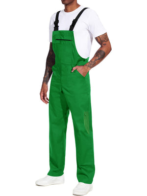 Wellwork Cargo Work Dungarees Basic Parachute Work Suit For Men-Green-SP3353