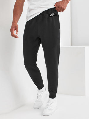 NK Fleece Slim Fit Jogger Trouser For Men-Black-RT1755