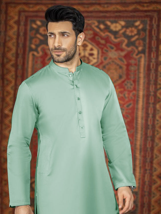 Maryland Cotton Sutton Unstitched Suit For Men-Cyan Blue-SP1817/RT2449