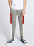 Next Slim Fit Jogger Trouser For Kids-Grey Melange with Red & White Panels-SP2642