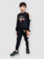 U.S Polo Assn Fleece Tracksuit For Kids-Black with Orange-BE98/BR914