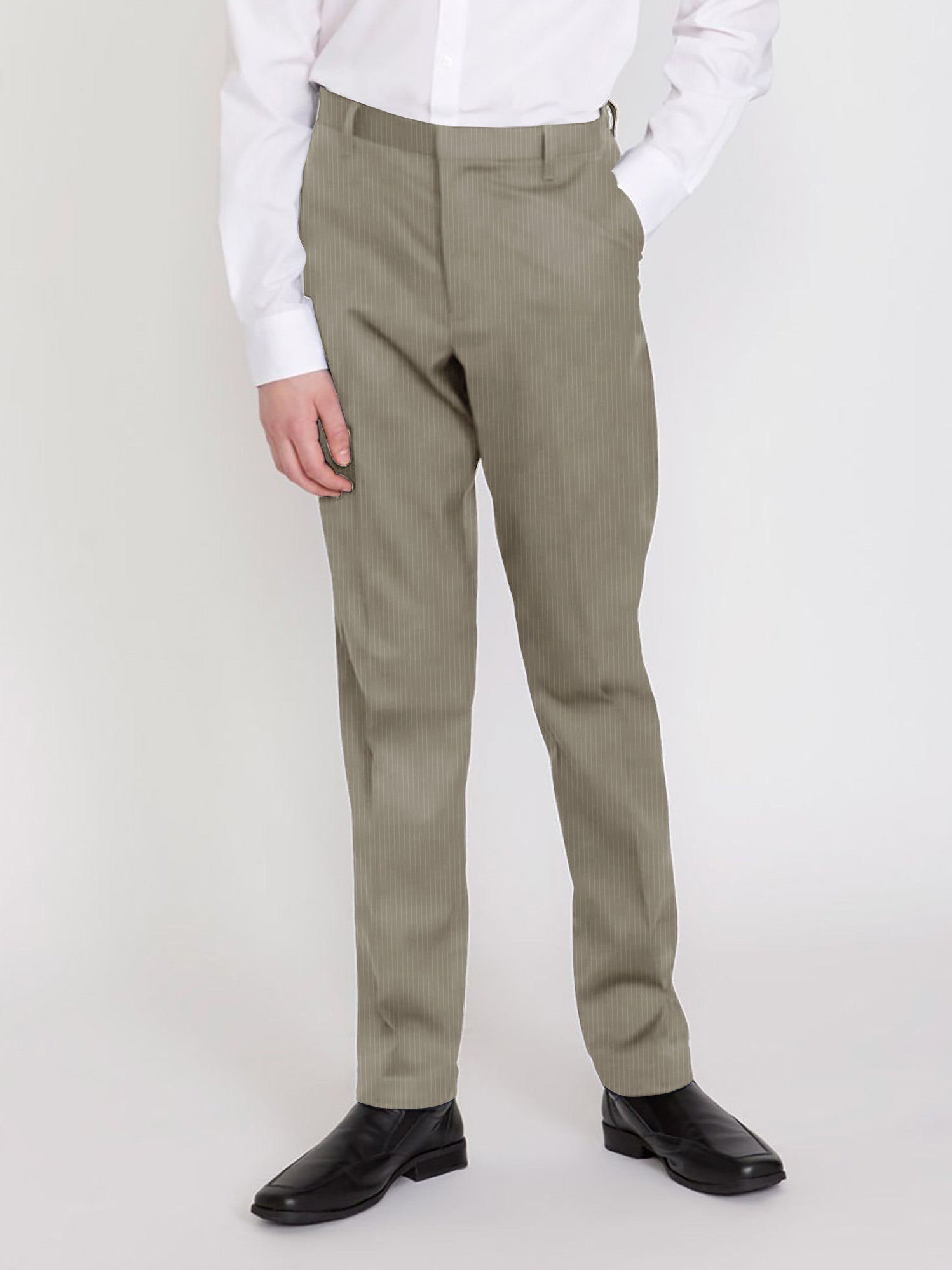 M&M Cotton Dress Pent For Kids- Light Olive Lining-SP1664