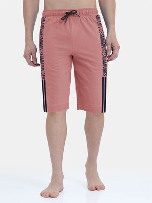 Miami Single Jersey Lounge Short For Men-Light Pink-SP6620