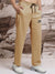 Slazenger Slim Fit Lycra Trouser For Men-Golden with Black Piping-SP2294/RT2518
