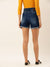 H&M Denim Short For Ladies-Navy Faded-F213