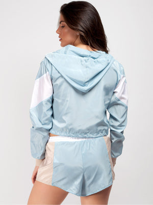 Rising Lightweight Festival Short Jacket For Ladies-Sky Blue-SP3300