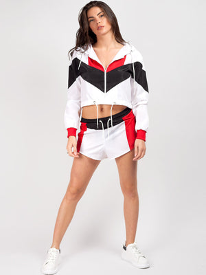 Rising Lightweight Festival Short Jacket For Ladies-White-SP3295