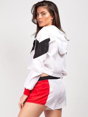 Rising Lightweight Festival Short Jacket For Ladies-White-SP3295