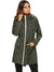 Boohoo Waterproof Lightweight Rain Jacket Active Outdoor Raincoat For Ladies-Olive-SP3306