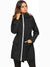 Boohoo Waterproof Lightweight Rain Jacket Active Outdoor Raincoat For Ladies-Black-SP3305