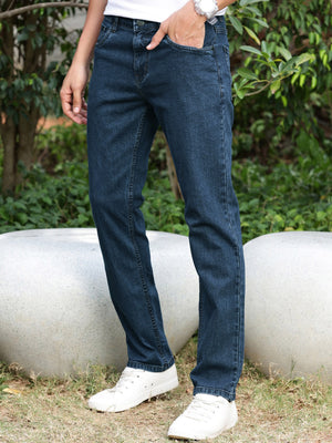 NXT Straight Fit Jeans For Men-Dark Blue-SP2656/RT2531