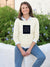 Sixteen Fashion Wool Crew Neck Sweater For Women-Off White-SP1143/RT2275