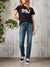 F&F Skinny Fit Non Stretch Denim For Ladies-Blue Faded-SP2457/RT2523