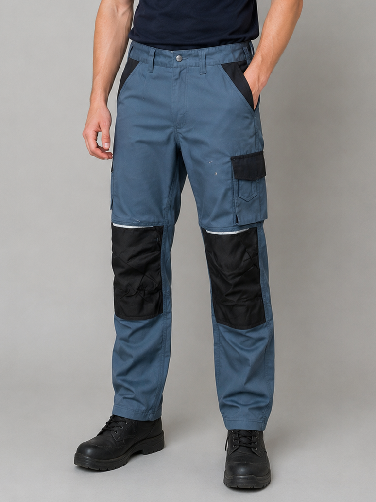 Grey Cargo Trouser For Men-BE2593