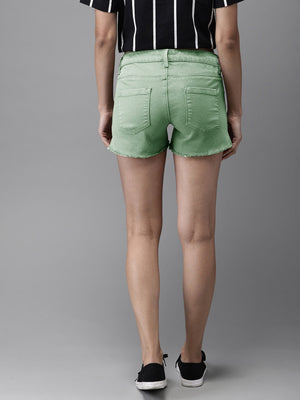 Kookai Denim Short For Ladies-Graps-SP2418