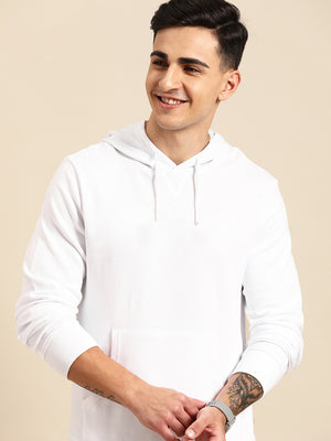 Louis Vicaci Fleece Pullover Hoodie For Men-White-SP933