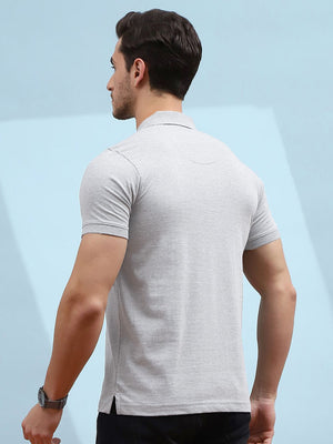 PYPR Summer Solid Polo Shirt For Men-Grey-BE1592/BR13823