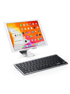 Ultra-Slim Bluetooth Keyboard Compatible with blutooth All Generation, and More Bluetooth Enabled Devices-BR593