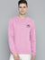 ADS Fleece Funky Style Sweatshirt For Men-Pink-BE2366