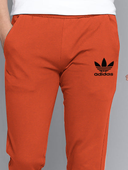 ADS Fleece Jogger Sweatpant For Men-Blaze Orange-BE2672