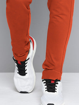 ADS Fleece Jogger Sweatpant For Men-Blaze Orange-BE2672