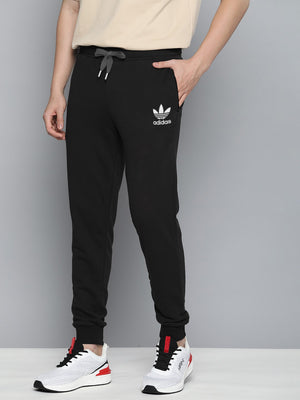 ADS Terry Fleece Jogger Sweatpant For Men-Black-BE2650